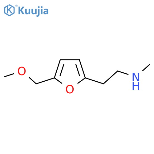 {2-[5-(Methoxymethyl)furan-2-yl]ethyl}(methyl)amine structure