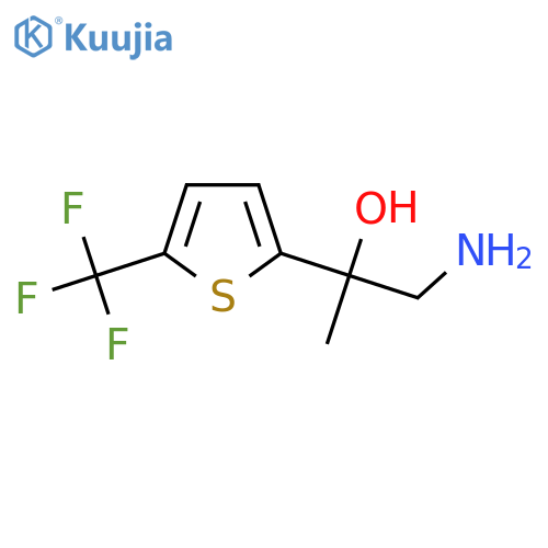 1-Amino-2-[5-(trifluoromethyl)thiophen-2-yl]propan-2-ol structure