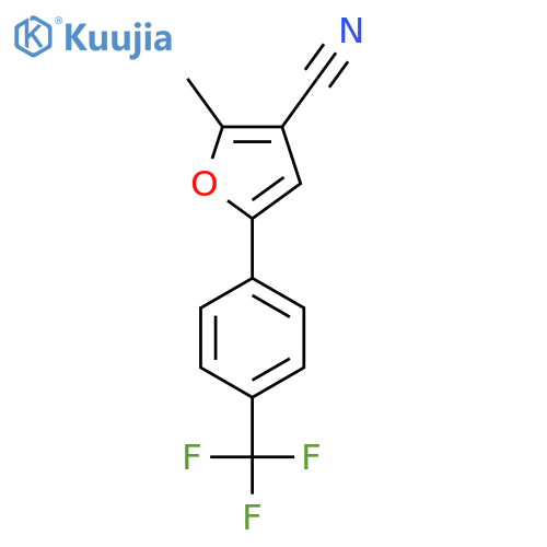 2-Methyl-5-(4-trifluoromethyl-phenyl)-furan-3-carbonitrile structure