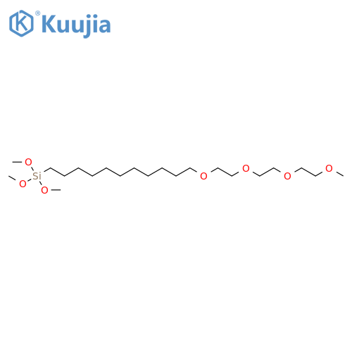 Methoxytriethyleneoxyundecyltrimethoxysilane structure