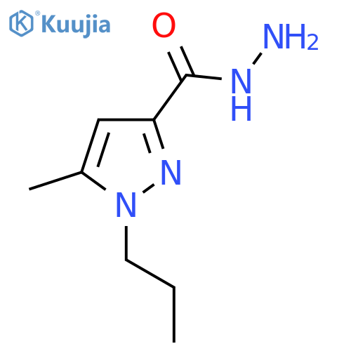 5-Methyl-1-propyl-1H-pyrazole-3-carbohydrazide structure