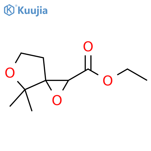 1,5-Dioxaspiro[2.4]heptane-2-carboxylic acid, 4,4-dimethyl-, ethyl ester structure