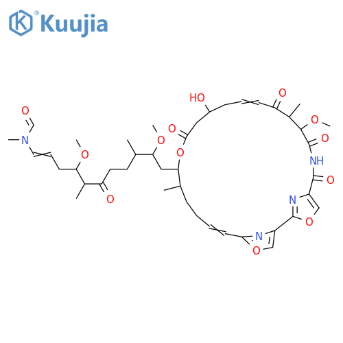 Formamide,N-[11-((15-hydroxy-9-methoxy-10,20-dimethyl-6,8,11,17-tetraoxo-3,18,26-trioxa-7,28,29-triazatricyclo[23.2.1.12,5]nonacosa-2(29),4,12,23,25(28),27-hexaen-19-yl))-4,10-dimethoxy-5,9-dimethyl-6-oxo-1-undecen-1-yl]-N-methyl-,(-)- structure