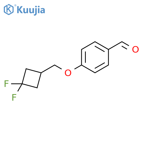 4-((3,3-difluorocyclobutyl)methoxy)benzaldehyde structure