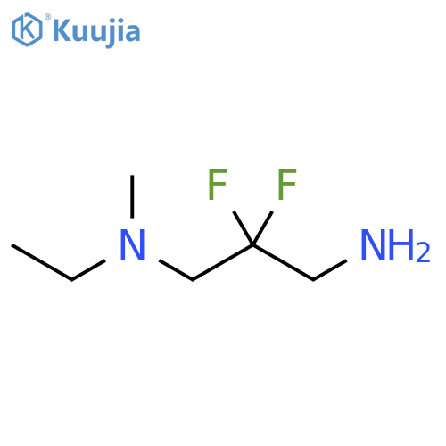 N1-ethyl-2,2-difluoro-N1-methylpropane-1,3-diamine structure