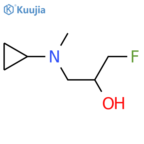 1-[Cyclopropyl(methyl)amino]-3-fluoropropan-2-ol structure