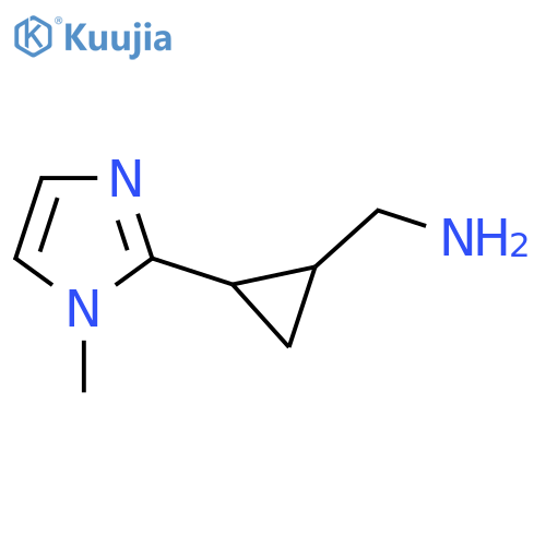 [2-(1-methyl-1H-imidazol-2-yl)cyclopropyl]methanamine structure