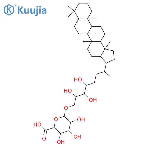 32,33,34,35-Bacteriohopanetetrol; (17β,21βH,22R,32ξ,33ξ,34ξ)-form, 35-O-α-D-Altruronopyranoside structure