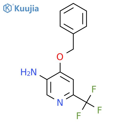 4-(Benzyloxy)-6-(trifluoromethyl)pyridin-3-amine structure