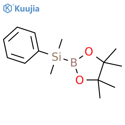 dimethyl(phenyl)(4,4,5,5-tetramethyl-1,3,2-dioxaborolan-2-yl)silane structure
