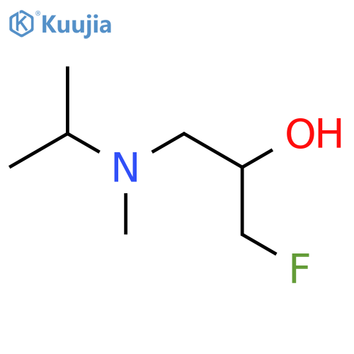 1-Fluoro-3-[methyl(propan-2-yl)amino]propan-2-ol structure