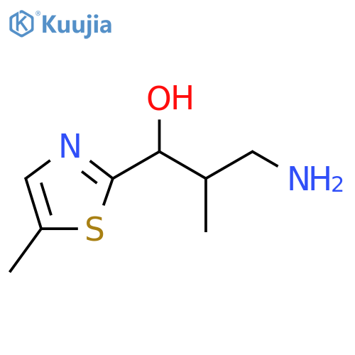 2-Thiazolemethanol, α-(2-amino-1-methylethyl)-5-methyl- structure