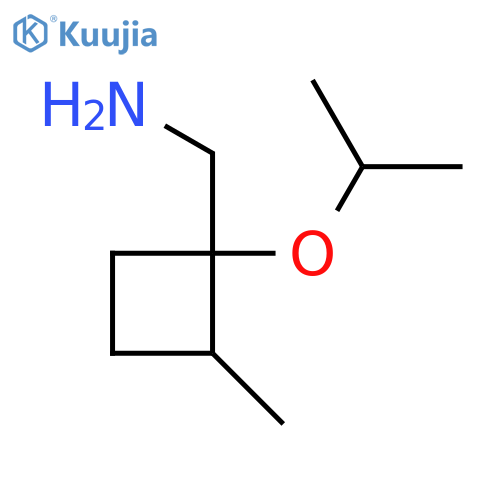 [2-Methyl-1-(propan-2-yloxy)cyclobutyl]methanamine structure