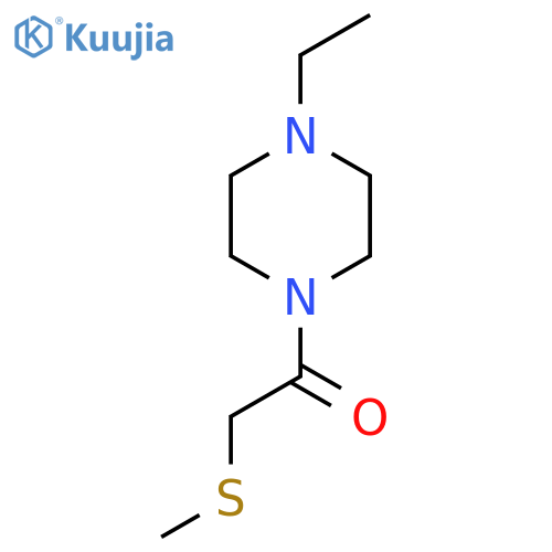 1-(4-Ethylpiperazin-1-yl)-2-(methylsulfanyl)ethan-1-one structure