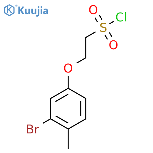 2-(3-Bromo-4-methylphenoxy)ethane-1-sulfonyl chloride structure