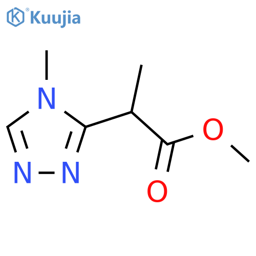Methyl 2-(4-methyl-4H-1,2,4-triazol-3-yl)propanoate structure