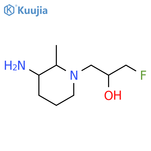 1-(3-Amino-2-methylpiperidin-1-yl)-3-fluoropropan-2-ol structure