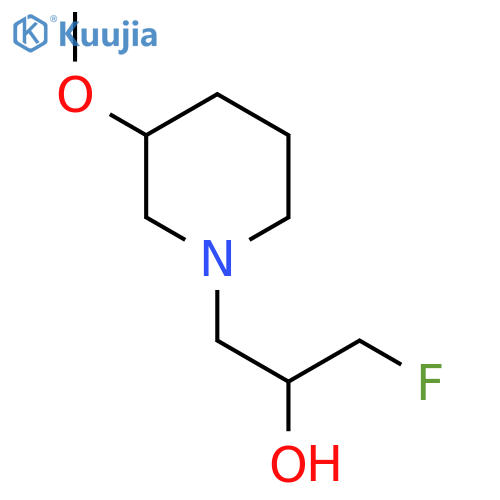 1-Fluoro-3-(3-methoxypiperidin-1-yl)propan-2-ol structure