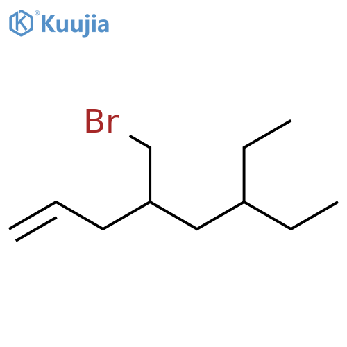 1-Octene, 4-(bromomethyl)-6-ethyl- structure