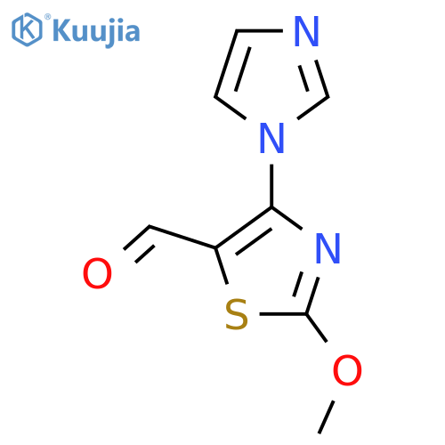 4-(1H-Imidazol-1-yl)-2-methoxy-1,3-thiazole-5-carbaldehyde structure