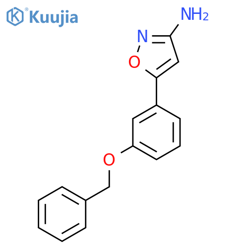 5-[3-(Benzyloxy)phenyl]-1,2-oxazol-3-amine structure