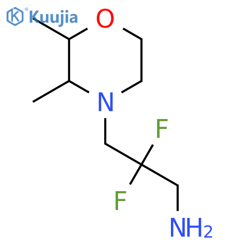 3-(2,3-Dimethylmorpholin-4-yl)-2,2-difluoropropan-1-amine structure