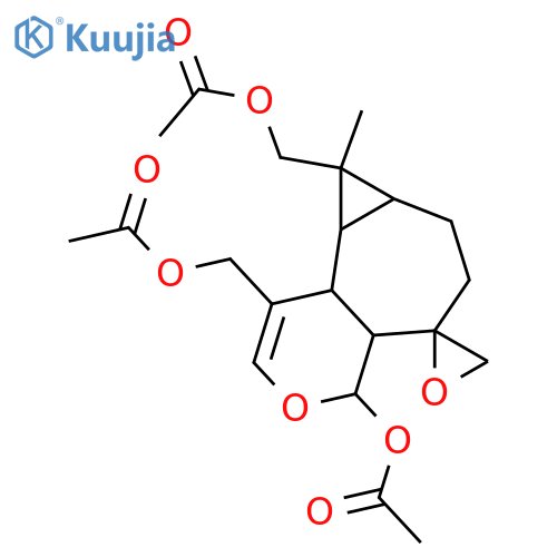 2,3-Epoxy-2,3-seco-3,10(14)-aromadendradiene-2,13,15-triol; (2α,11R)-form, 10β,14-Epoxide, tri-Ac structure