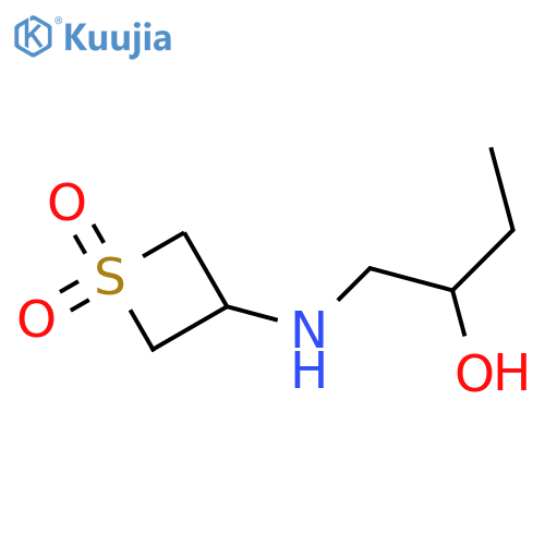 3-[(2-hydroxybutyl)amino]-1λ?-thietane-1,1-dione structure