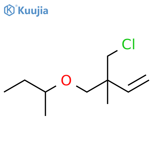 1-Butene, 3-(chloromethyl)-3-methyl-4-(1-methylpropoxy)- structure