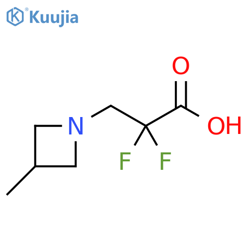 1-Azetidinepropanoic acid, α,α-difluoro-3-methyl- structure