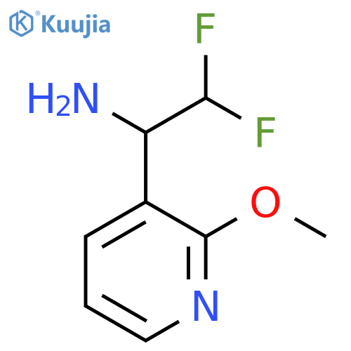 2,2-difluoro-1-(2-methoxypyridin-3-yl)ethan-1-amine structure