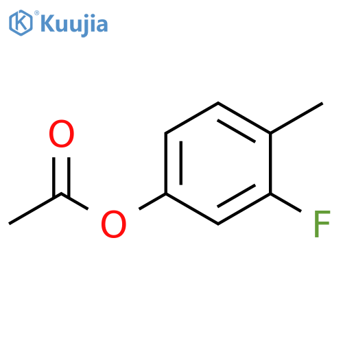 Acetic acid 3-fluoro-4-methyl-phenyl ester structure