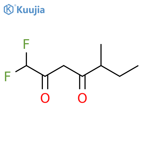 1,1-Difluoro-5-methylheptane-2,4-dione structure
