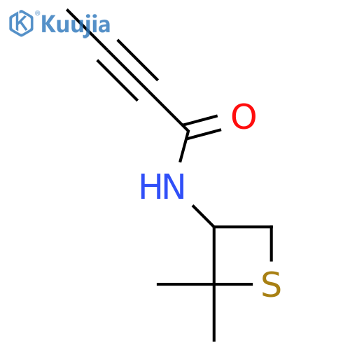 N-(2,2-Dimethylthietan-3-yl)but-2-ynamide structure