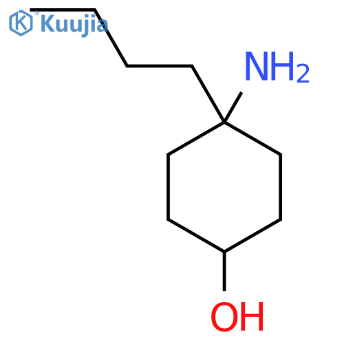 4-amino-4-butylcyclohexan-1-ol structure