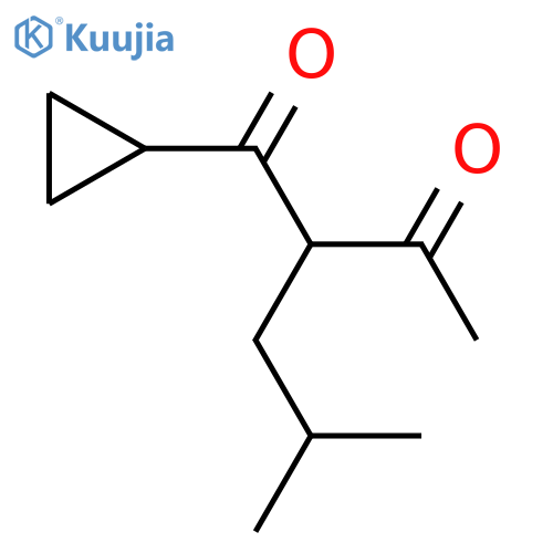 1-Cyclopropyl-2-(2-methylpropyl)butane-1,3-dione structure