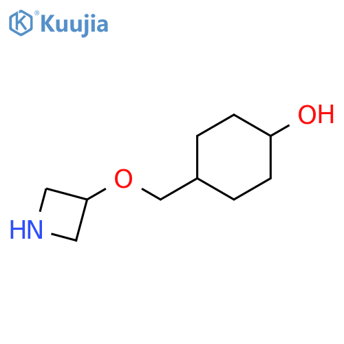 4-(Azetidin-3-yloxymethyl)cyclohexan-1-ol structure