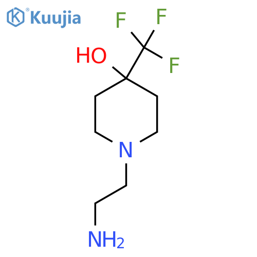1-(2-Aminoethyl)-4-(trifluoromethyl)piperidin-4-ol structure