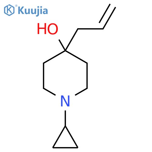 1-Cyclopropyl-4-(prop-2-en-1-yl)piperidin-4-ol structure