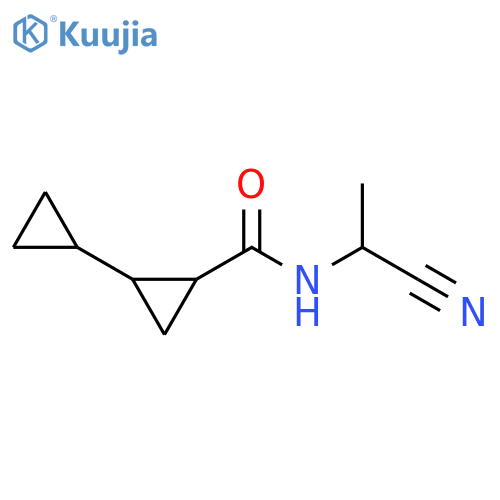 N-(1-Cyanoethyl)[1,1′-bicyclopropyl]-2-carboxamide structure