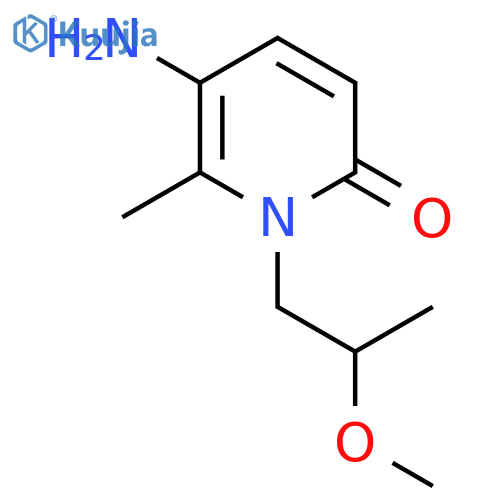 5-Amino-1-(2-methoxypropyl)-6-methyl-1,2-dihydropyridin-2-one structure