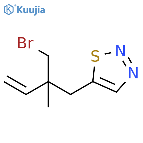5-[2-(Bromomethyl)-2-methyl-3-buten-1-yl]-1,2,3-thiadiazole structure