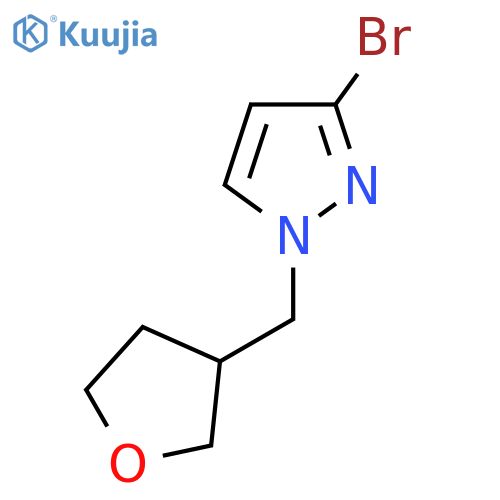 3-Bromo-1-(oxolan-3-ylmethyl)pyrazole structure