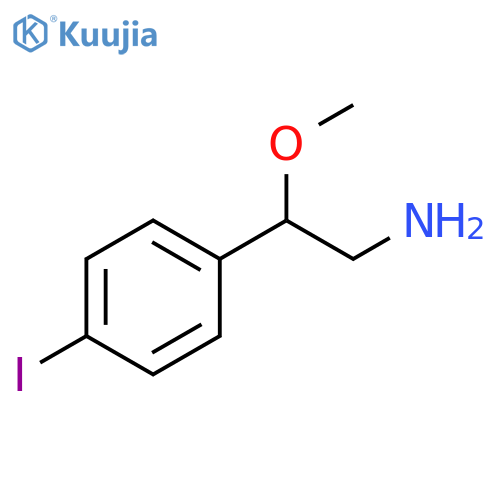 Benzeneethanamine, 4-iodo-β-methoxy- structure