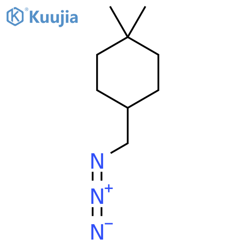 4-(Azidomethyl)-1,1-dimethylcyclohexane structure