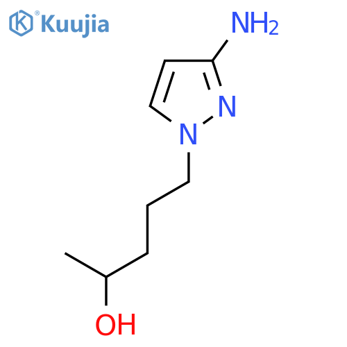 5-(3-amino-1H-pyrazol-1-yl)pentan-2-ol structure