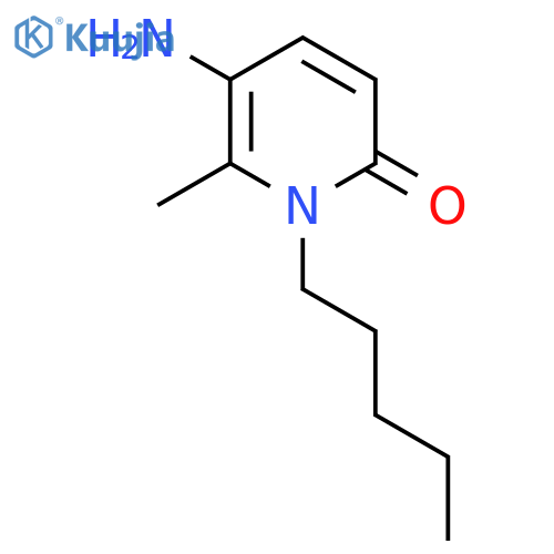 5-Amino-6-methyl-1-pentyl-1,2-dihydropyridin-2-one structure