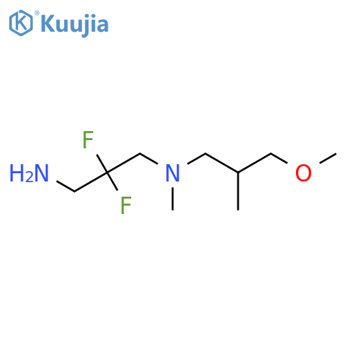 (3-Amino-2,2-difluoropropyl)(3-methoxy-2-methylpropyl)methylamine structure