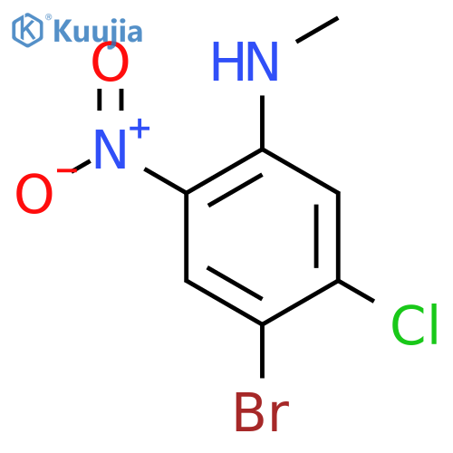 4-bromo-5-chloro-N-methyl-2-nitroaniline structure