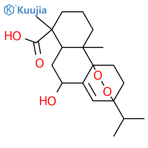 9,13-Epidioxy-7-hydroxy-8(14)-abieten-18-oic acid; (7α,9α,13α)-form structure